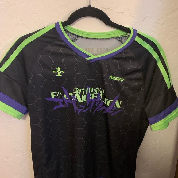 box lunch Shirts Neon Genesis Evangelion Soccer Jersey Box Lunch